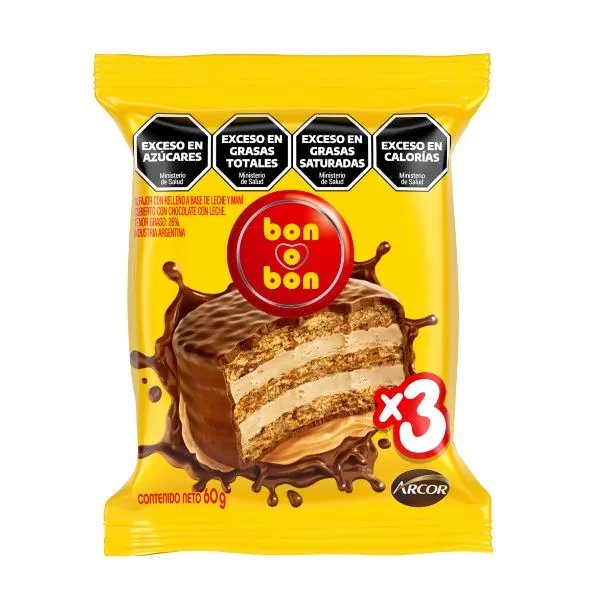 ALFAJOR BOB TRIPLE 21 X 60 GRS