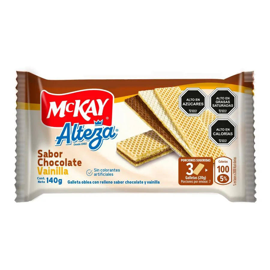 ALTEZA OBLEA CHOCO VAINILLA 140G