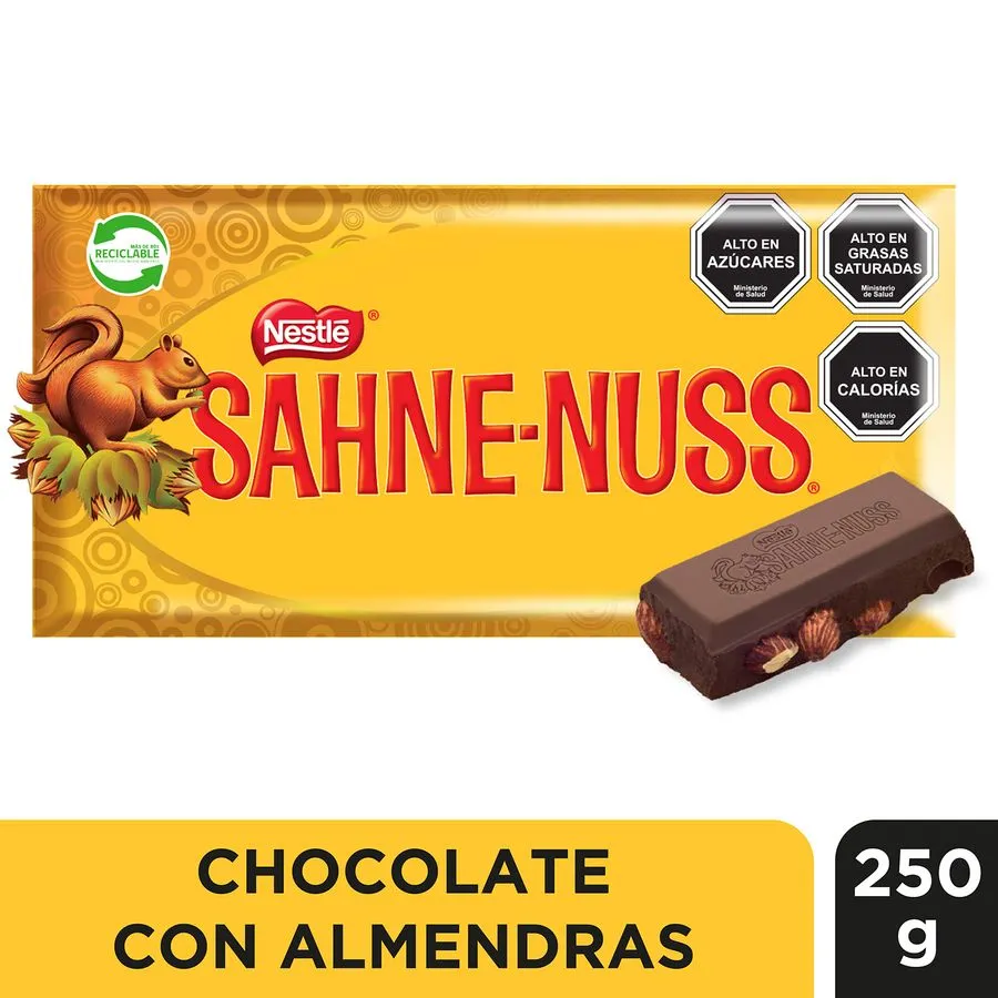 CHOCOLATE SAHNE NUSS BARRA 15 X 250G