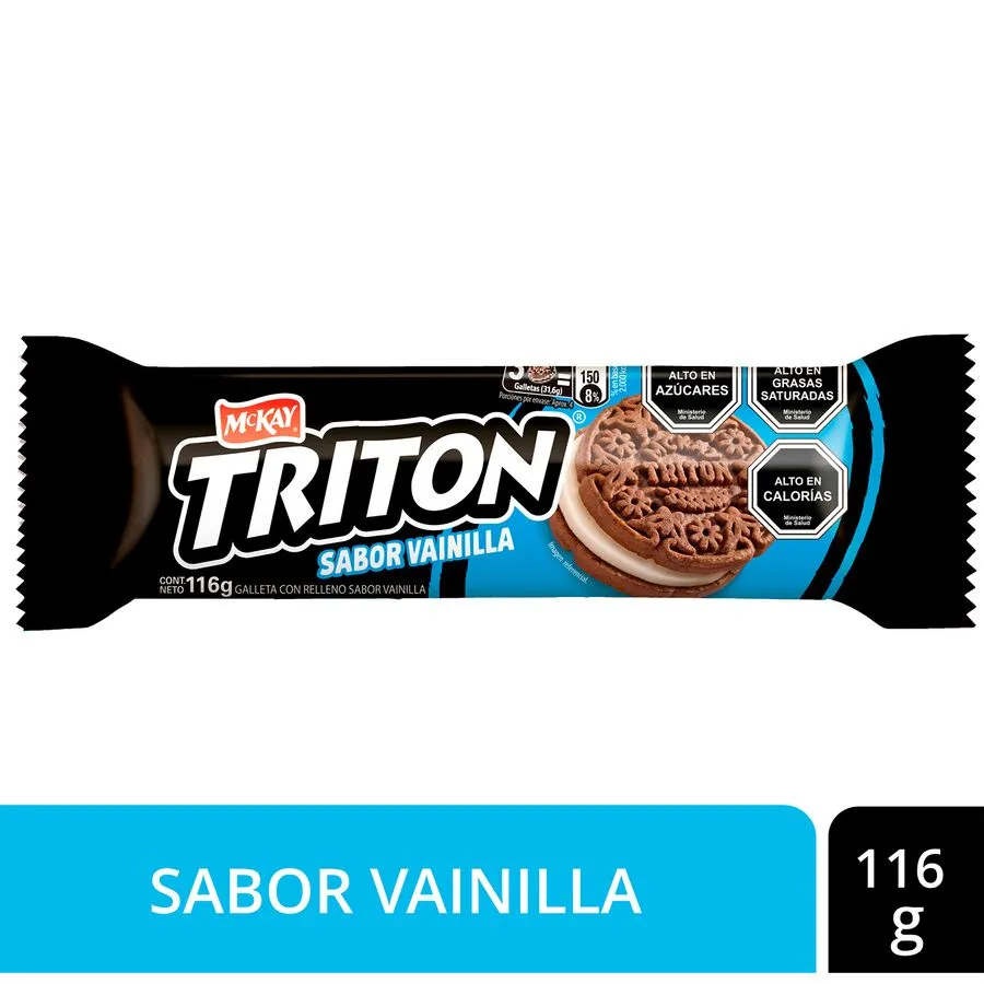 GALLETAS TRITON VAINILLA 116G MCKAY