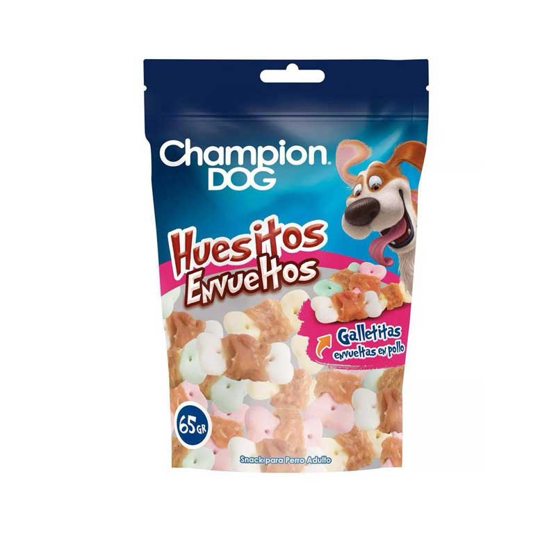 CHAMPION DOG SNACK HUESITOS ENVUELTOS 65 GR