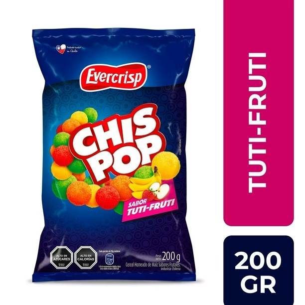 CHISPOP TUT FRUT 200GX12X1