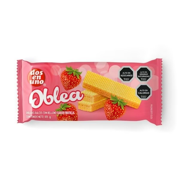 DEU OBLEAS FRUTILLA 22 X 105 GRS