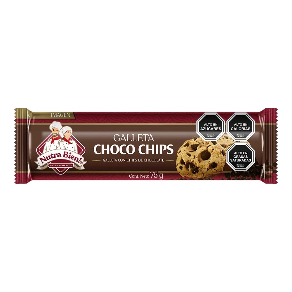 GALLETA CHOCOCHIPS 75 GR NUTRE BIEN