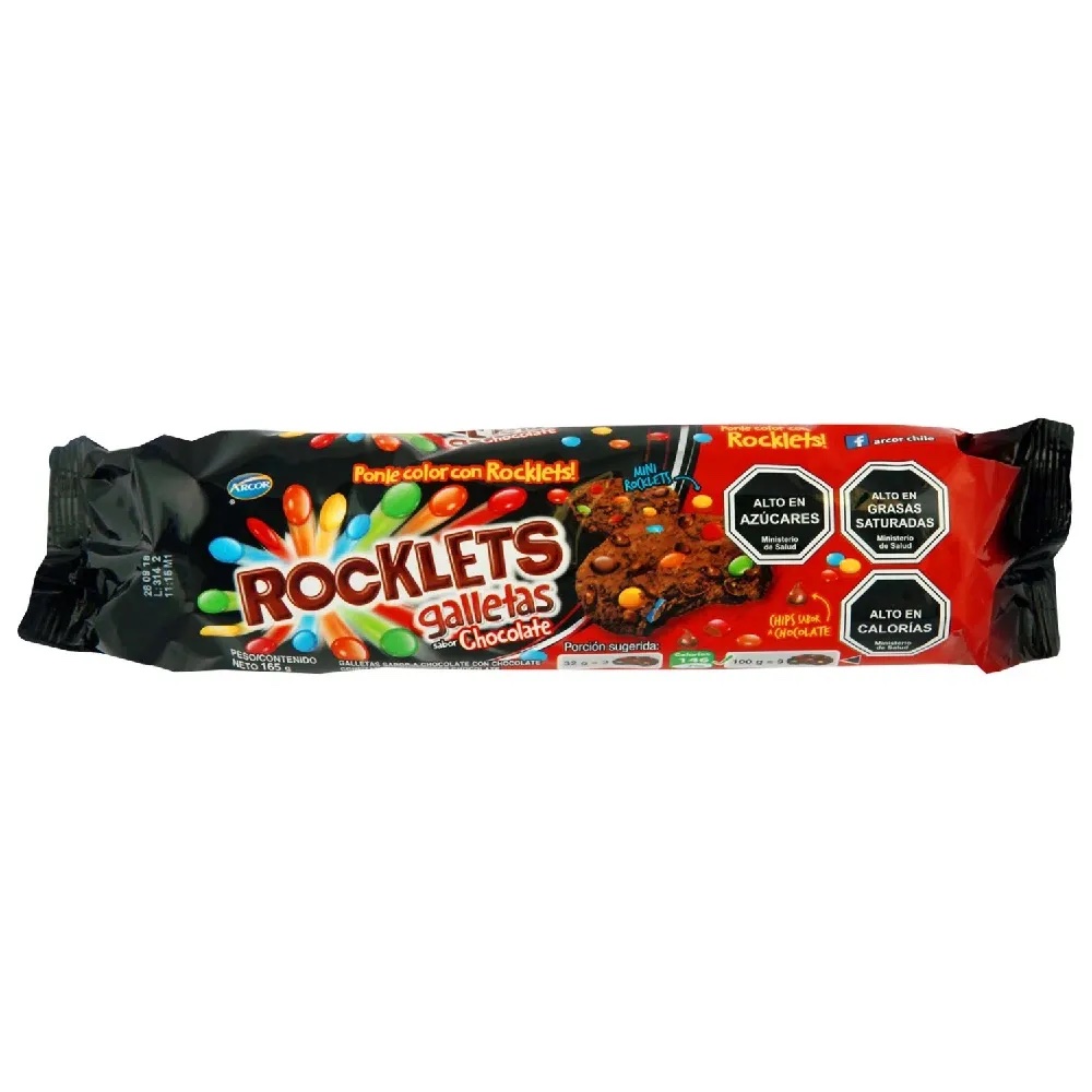 GALLETA ROCKLETS CHOCOLATE 24 X 165GRS