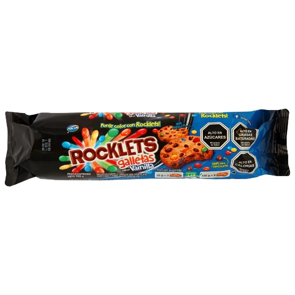 GALLETA ROCKLETS VAINILLA 24 X 165GRS
