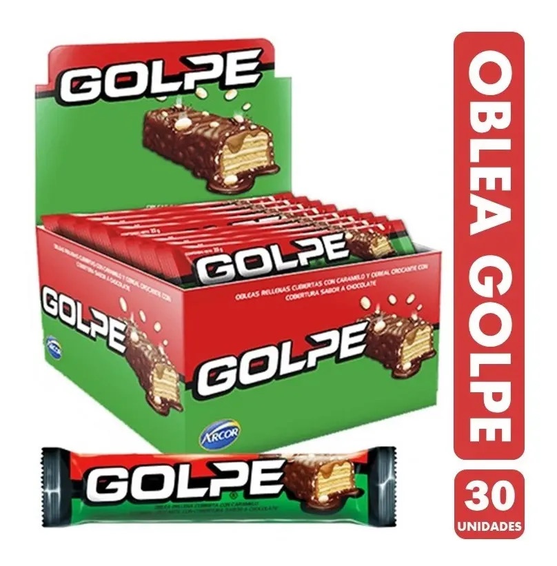 GOLPE OBLEA BAÑADA 4 X 30 X 27 GRS