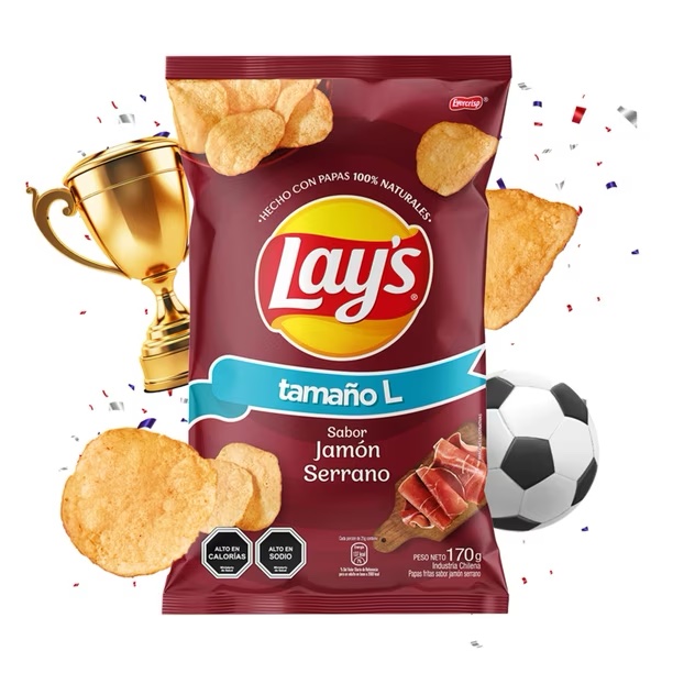 LAYS MEDIT JAMON 170GX13X1