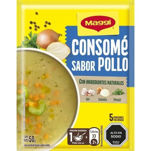 MAGGI CONSOME FAMILIAR POLLO 20 X 50G