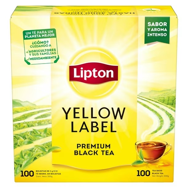 TE LIPTON YELLOW LABEL 100 UNI