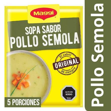 SOPA MAGGI POLLO CON SEMOLA SOBRE 68G