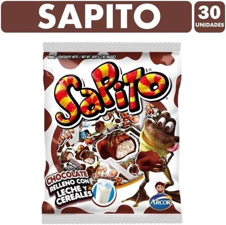 SAPITO LACTEO BOLSA 8 X 30 X10 GRS