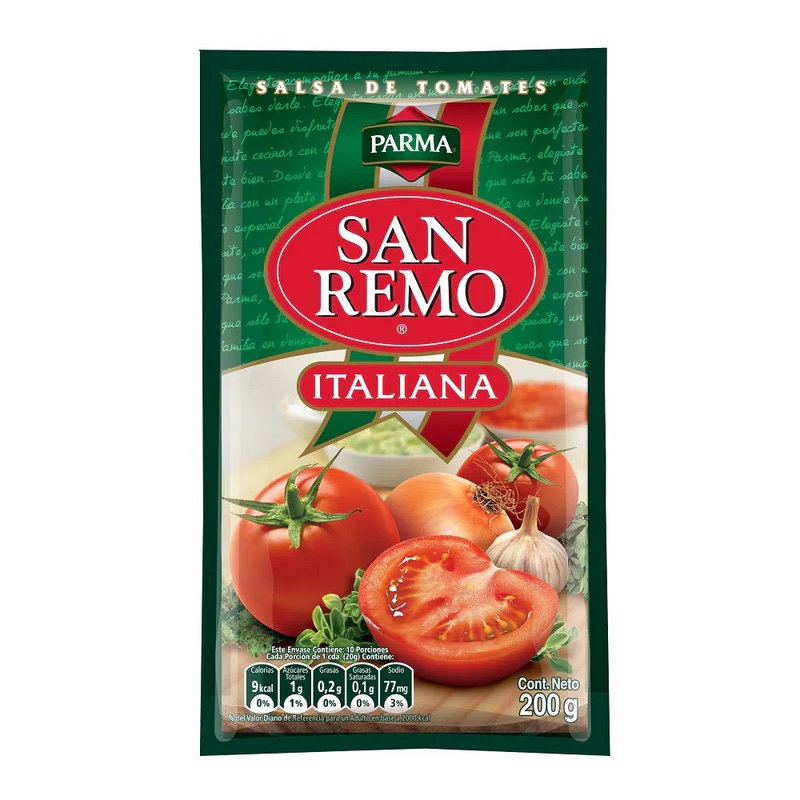 SALSA SAN REMO SACHET ITALIANA 24X200 GR
